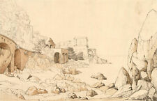 Attrib. Anne Fortescue (c.1765-1841) - Pen and Ink Drawing, City on the Water