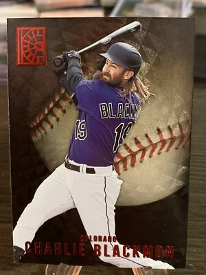 2022 Capstone Baseball Luxury Suite Base Red #160 Charlie Blackmon - Image 1 of 2