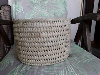 Aufbewahrungskorb Korb Übertopf Palmblatt Neu  Flechtkorb groß  - Bild 1 von 3