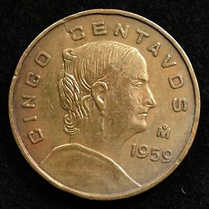 Mexico 5 Centavos 1959, Coin, Inv#E995