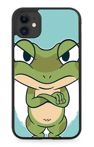 Lustige wütende Frosch Gummi Handyhülle Kröten Kind Frösche Kröte verärgert rauchend M48 - Bild 1 von 2