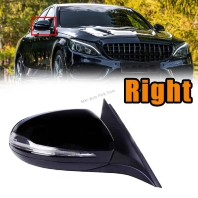 Right For Mercedes Benz W205 C Class C300 2014-2018 Side ViewMirror W/Blind Spot - Image 1 of 4