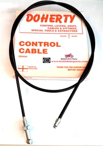 40-8612 BSA C15 B40 CLUTCH CABLE DOHERTY Made In England 1958-63 outer 60" - Picture 1 of 1