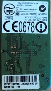 WiFi Modul für Nintendo Wii Adapter PCB Platine J27H003 HON HAI Board - Bild 1 von 2