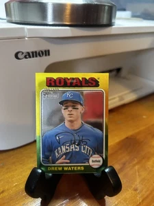 2024 Topps Heritage Drew Waters #323 Chrome - Picture 1 of 2