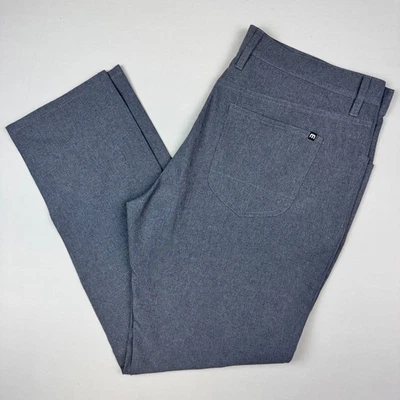 Pantalones de golf Travis Mathew abiertos a cerrar para hombre 38 x 32 grises 1MT435 chinos elásticos Foto 1 de 4