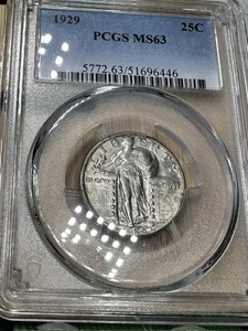1929 Standing Liberty Silver Quarter Dollar 25C PCGS MS63 Bright Lustrous   5293 - Picture 1 of 5