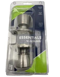 Pomello per porta sala e armadio finitura acciaio inox satinato Schlage Essentials 630 - Foto 1 di 9