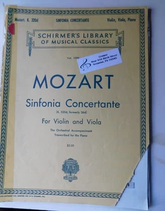 Mozart "Sonfonia Concertante" For Violin and Viola - Picture 1 of 2