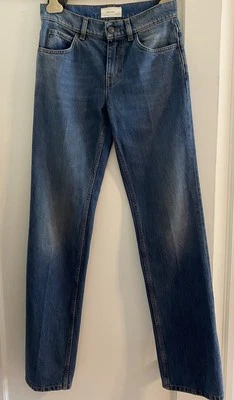 Pantalones de mezclilla de pierna recta de tiro alto The Row Carlyl en índigo talla 0 precio de venta sugerido por el fabricante $750 Foto 1 de 4