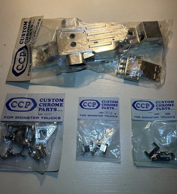 Rc Vintage Truck CCP Custom Chrome Parts Tamiya King Cab Rare HTF Parts Lot - Image 1 of 4