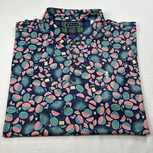 William Murray Golf Polo Uomo 3XL Performance Stampa Anguria Camicia Elasticizzata - Foto 1 di 11