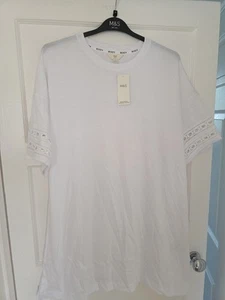 Ladies Marks & Spencer Pure Cotton White Nightdress Size L NWT - Picture 1 of 4