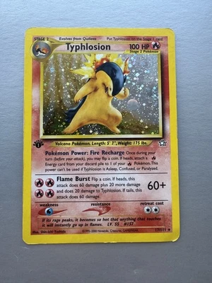Vintage Typhlosion 17/111 Neo Genesis Holo 1st Edition - Image 1 of 4