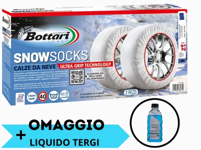 CALZE DA NEVE PER AUTO OMOLOGATE EN 16662-1 MISURA XL 245/45 R19 + OMAGGIO - Imagen 1 de 4