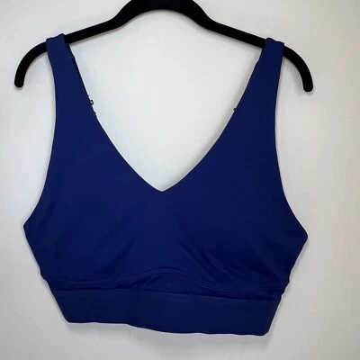 Fabletics All Day Every Day Low Impact Bra Navy Blue Adjustable Padded  Sz Small - Image 1 of 4