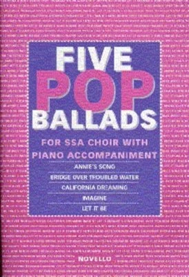Five pop ballads: For SSA choir with piano accompaniment by DIVERS AUTEURS Book - Image 1 of 2
