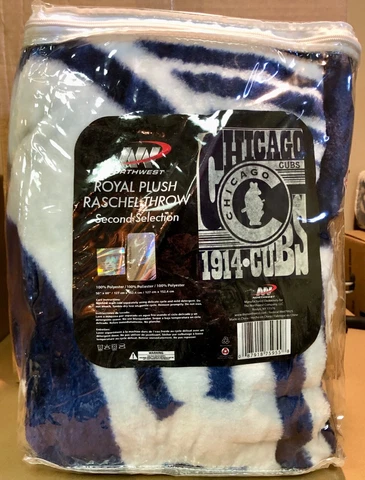 1914 Chicago Cubs Baseball Stadium Blanket New In Bag 50" X 60" Wrigley Field Cover