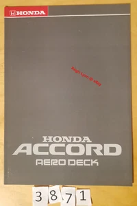 HONDA ACCORD AERODECK EX 2.0 EX 2.0i Prospectus Allemand 24 pages 1988? - Imagen 1 de 11
