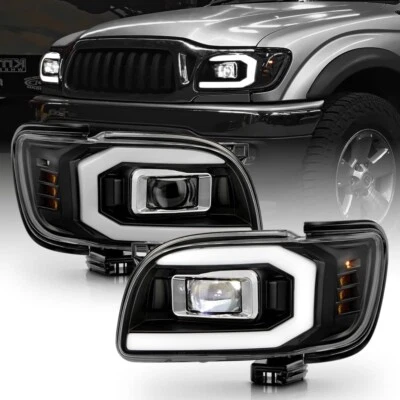 适用于 2001 - 2004 年丰田塔科马全 LED 灯管投影仪前灯 | 升级风格 — 第 1/4 张图片