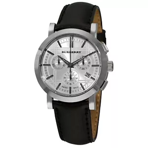 Cronógrafo de cuero Burberry BU1361 Heritage para hombre - Imagen 1 de 3