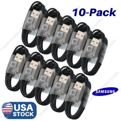 Lote de 10 cables de datos USB tipo C carga rápida USB-A a USB-C cargador cable para teléfono Foto 1 de 4