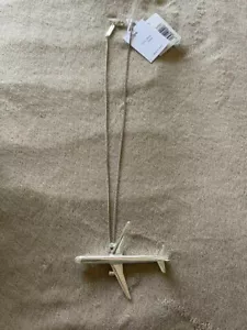 "Unused " Martin Margiela Airplane Motif Necklace Maison Silver NEW - Picture 1 of 3