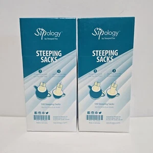 Sipology by Steeped Tea Steeping Sacks 100 filtros desechables de té de hojas sueltas ×2 - Imagen 1 de 5