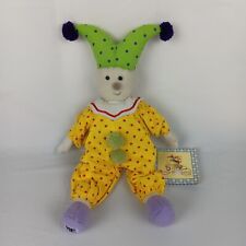 Mary Engelbreit Enesco Gregory the Jester 15 inch Yellow 90s 1999 Vintage Plush