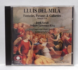 JORDI SAVALL - LLUIS DEL MIA fantaisies, pavanes & gallardes - ASTREE CD NM - Photo 1/2