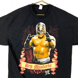 Vintage Rey Mysterio Wwe T-shirt Size XL Black 2007 Wrestling Y2K - Picture 1 of 4