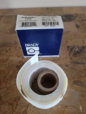 GENUINE BRADY BRADYMAKER WIRE MARKING LABELS, WML-211-292-1 New Partial Box - Image 1 of 4