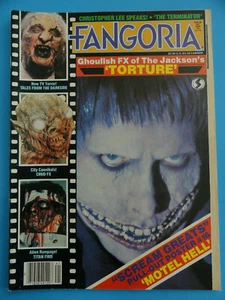 FANGORIA MAGAZINE #41 JAN 1985 TORTURE W/ MOTEL HELL POSTER - CHRISTOPHER LEE - Imagen 1 de 10