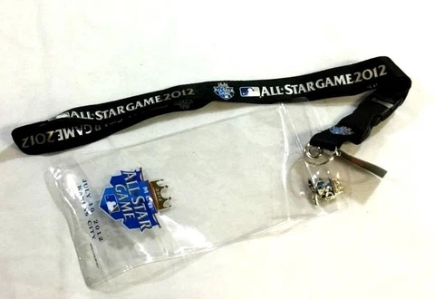 MLB 2012 AllStar Game ASG Kauffman Stadium Ticket Lanyard Pin Kansas City Royals Cover