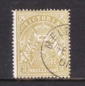 VICTORIA: 3/ OLIVE STAMP DUTY WITH THE SCARCE MELBOURNE CTO NO GUM - Bild 1 von 1