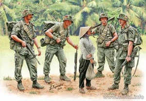 Patrulla, Serie de Guerra de Vietnam (Kit de modelo de plástico) 1/35 MasterBox 3599 - Imagen 1 de 2