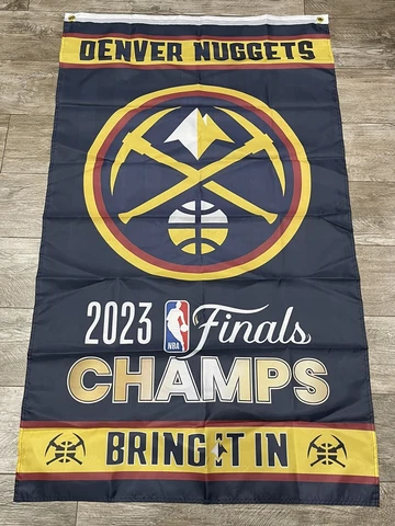 Denver Nuggets 2022 2023 Finals NBA Champions Grommet Flag 3x5 Ft Cover