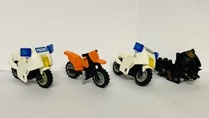 Lego Policía de la Ciudad Motocicleta de Suciedad Bicicleta Scrambler Motocicleta X 4 - Imagen 1 de 6