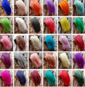50pcs Goose feathers 15-20cm 18 Colour Choice Millinery DIY Wedding Craft - Picture 1 of 24