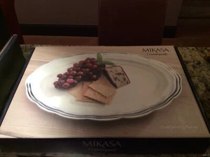 Mikasa Country ovale Servierplatte, Feder - Bild 1 von 3