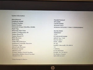 HP ProBook 6360t Laptop Intel Celeron B810 @1.6GHz , 6GB PC3 RAM, SD Card Reader - Picture 1 of 17