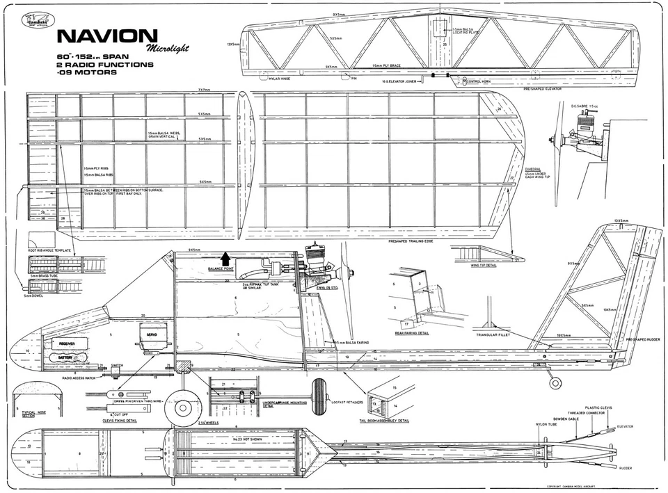 CAMBRIAN NAVION MICROLIGHT PLANS - Image 1 of 1