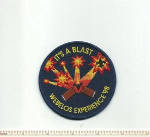 EB SCOUT BSA 1998 WEBELOS EXPERIENCE ITS A BLAST FIRECRACKER PATCH CUB EVENT!!! - Bild 1 von 1