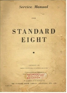 STANDARD 8 EIGHT SALOON (1953-59) OWNERS WORKSHOP MANUAL - Bild 1 von 6