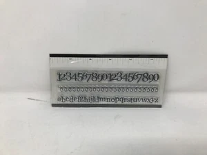 STAMPENDOUS clear alphabet, number 1-9 with 0, and linear design stamp set - Picture 1 of 2