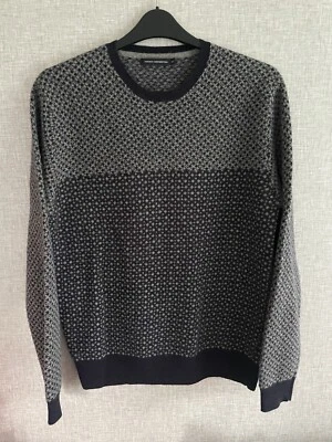 Jersey French Connection Para Hombres Azul Marino Talla Mediana M Tejido Inteligente Informal En muy buena condición Foto 1 de 4