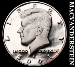 Medio dólar Kennedy de plata 2001-S - elección gema prueba brillante #F7273 - Imagen 1 de 2