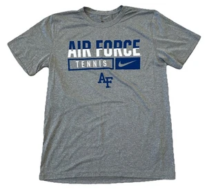 Air Force Falcons Tennis Nike Dri Fit T-Shirt Grigio Uomo Medium - Foto 1 di 6