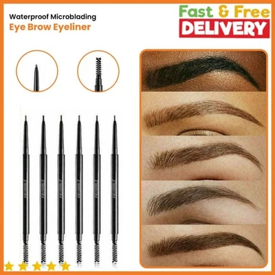 double-end Waterproof Eyeliner Eyebrow Pencil Pen Brush Makeup Tools 1PC - Image 1 of 4