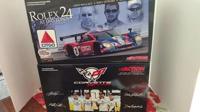 Дейл Эрнхардт старший Гоночный б/у Corvette & JR Rolex 24 гоночный 1/18 новый в коробке 2 шт набор - Изображение 1 из 4